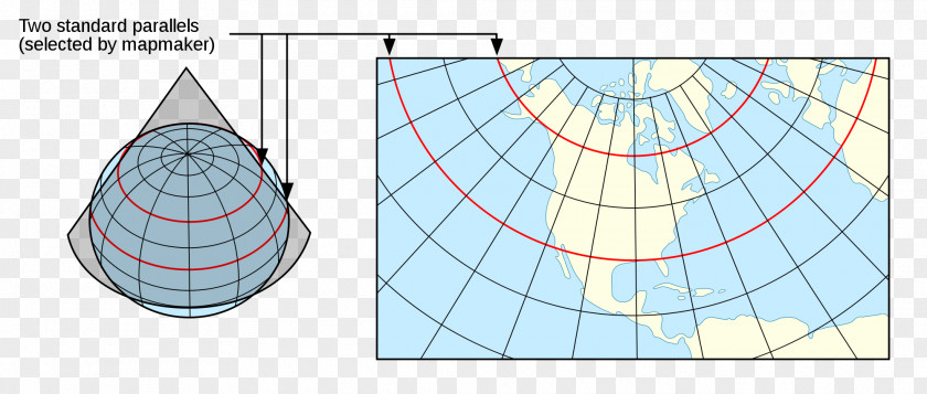 Map Lambert Conformal Conic Projection Cone Mercator PNG