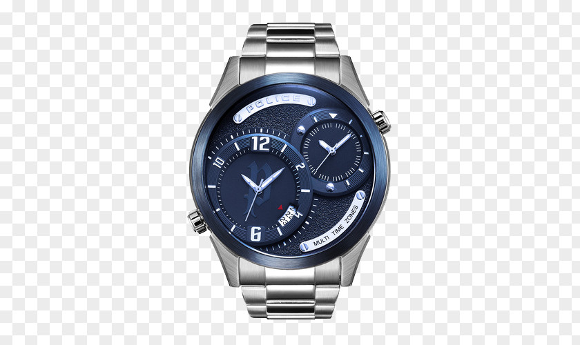Police Versatile Big Dial Men's Quartz Watch Counterfeit Astron Casio Adidas PNG