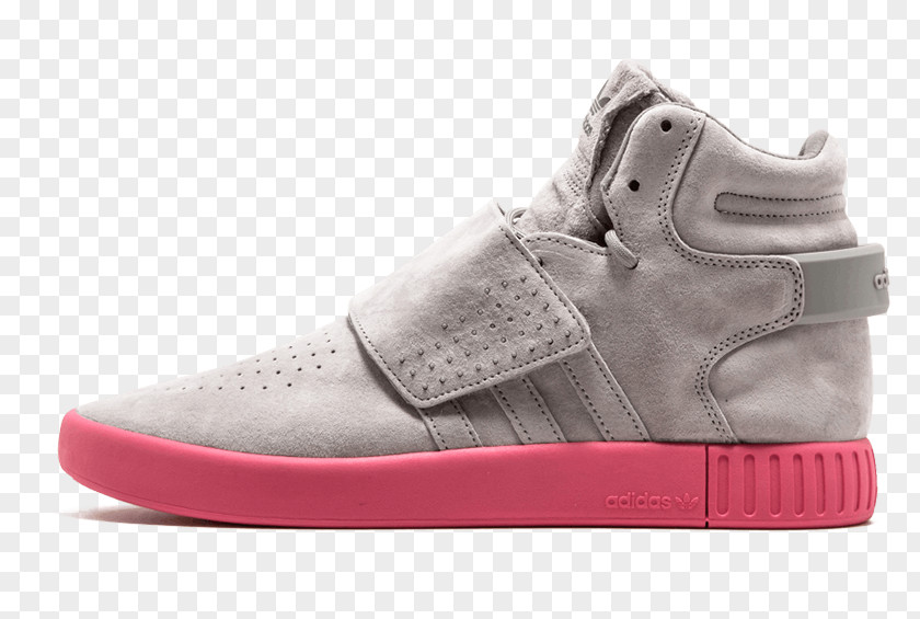 Adidas Stan Smith Tubular Invader Strap Grey Four/ Raw Pink Sports Shoes PNG