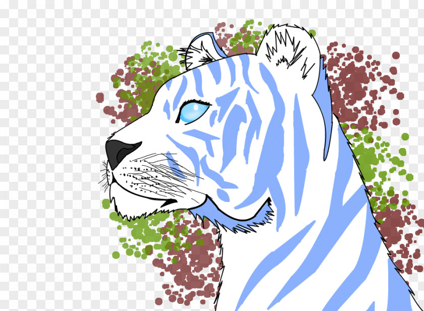 Rainbow Tiger Whiskers Cat Cartoon PNG