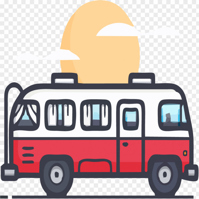 Red Bus PNG