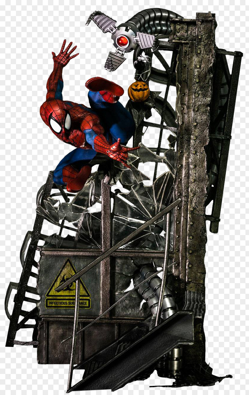 Spider-man Spider-Man Iron Man Thor Statue Model Figure PNG