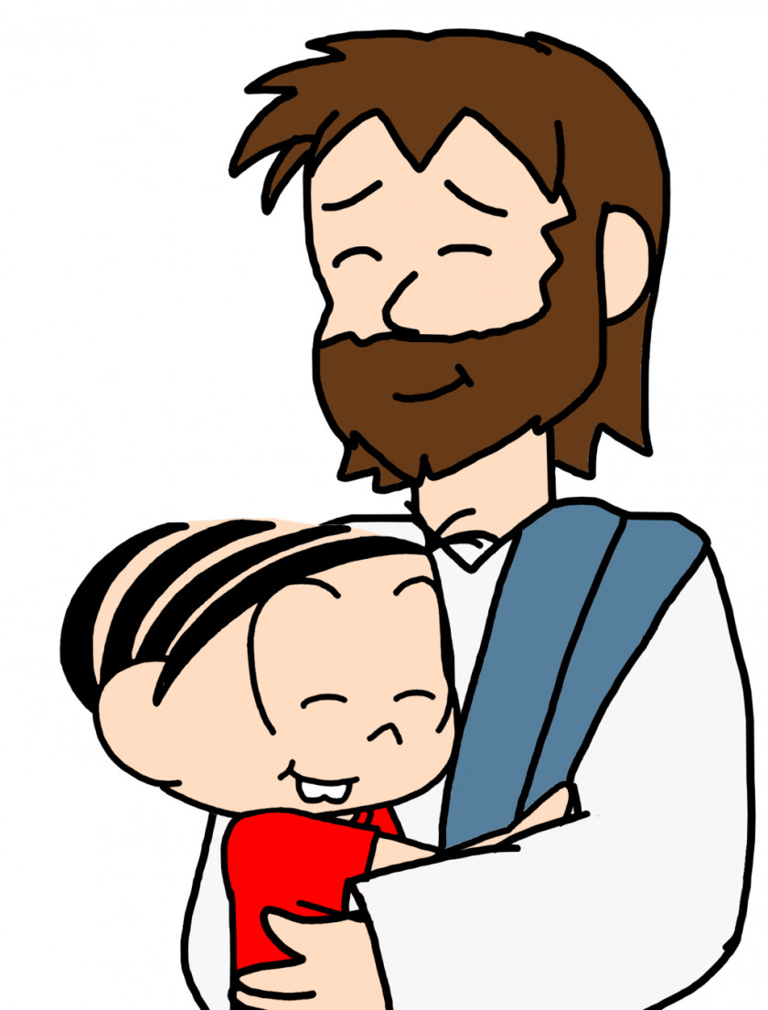 Jesus Hug Cartoon Female Clip Art PNG