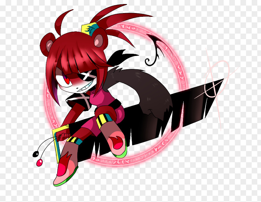 R3d Legendary Creature Demon Red Panda Clip Art PNG