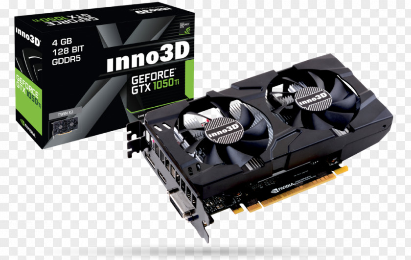 Dual Engine Core Graphics Cards & Video Adapters NVIDIA GeForce GTX 1050 Ti InnoVISION Multimedia Limited GDDR5 SDRAM PNG
