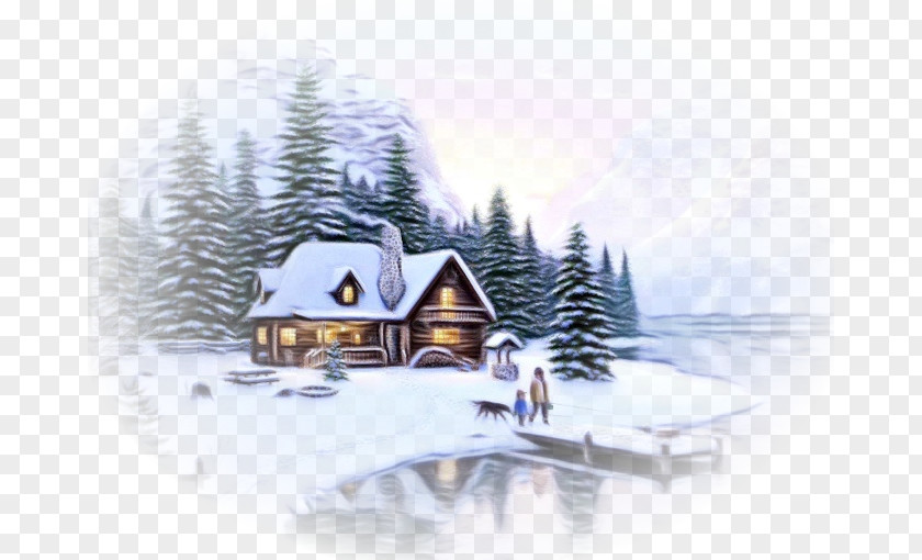 Frost Real Estate Winter Snow Property Home Tree PNG