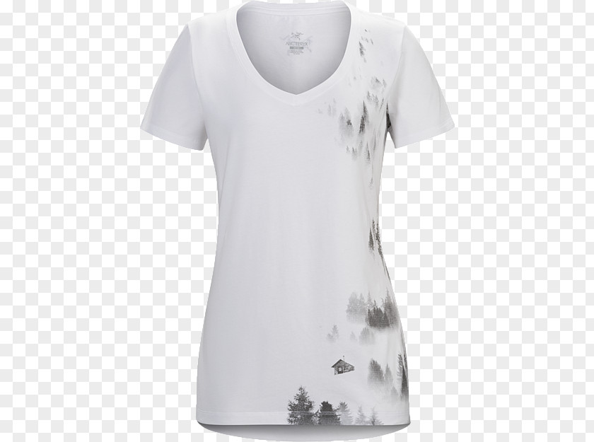 T Shirt Mockup T-shirt Top Arc'teryx Sleeve PNG