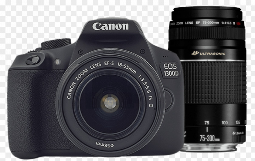 Camera Digital SLR Canon EOS 1300D 750D EF-S 18–55mm Lens PNG