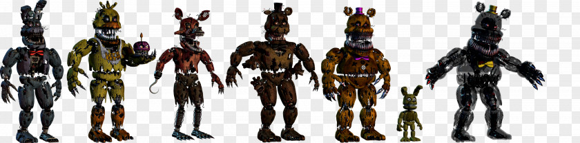 Nightmare Foxy Five Nights At Freddy's 4 2 FNaF World Animatronics Game PNG