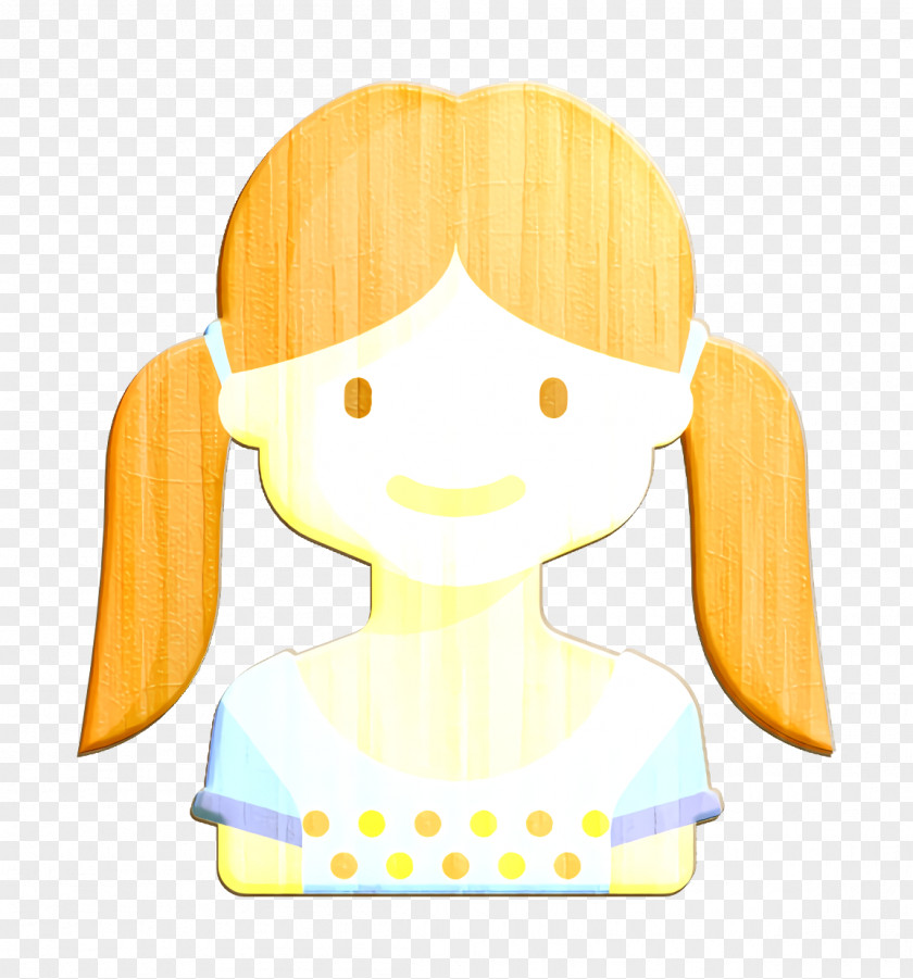 Smile Animation Kids Avatars Icon Child Girl PNG