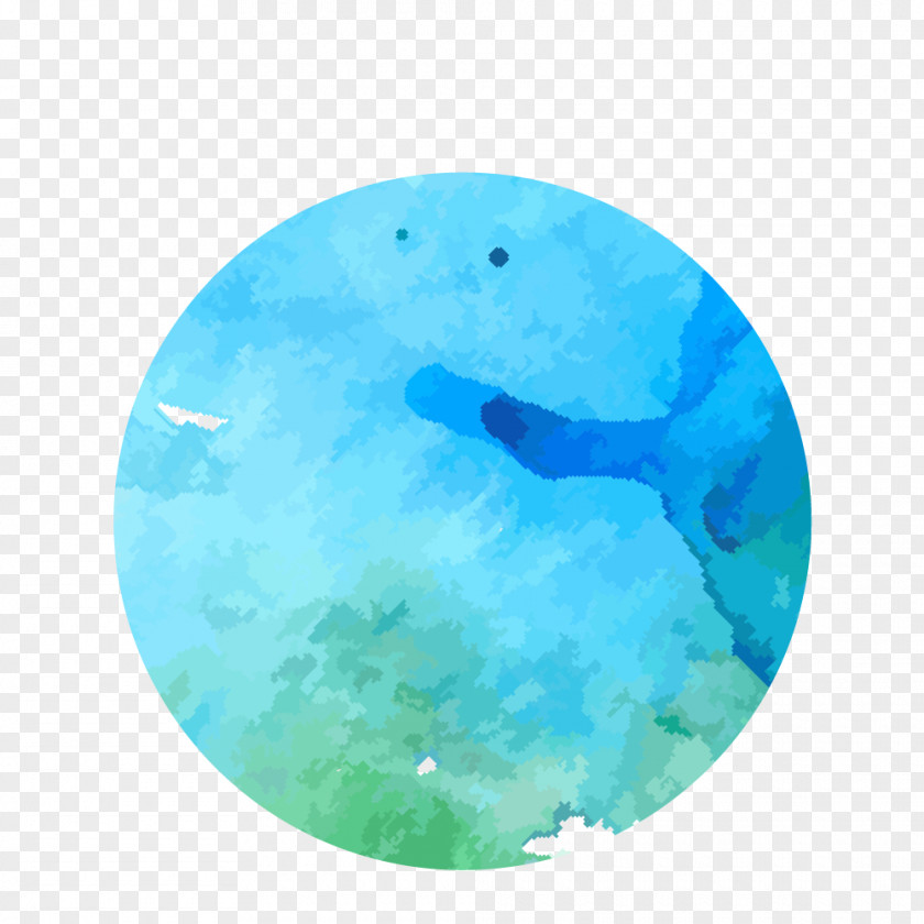 Watercolor Round Small Fresh Brush Strokes PNG