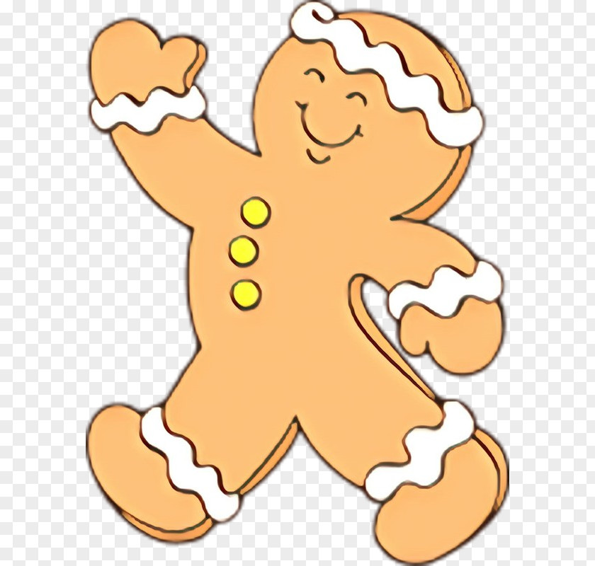 Cartoon Sticker Gingerbread PNG