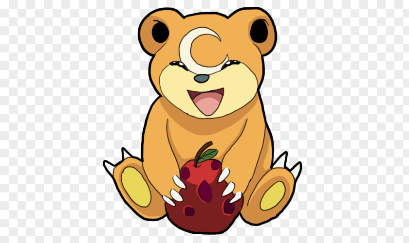 Teddiursa Carnivora Food Cartoon Clip Art PNG