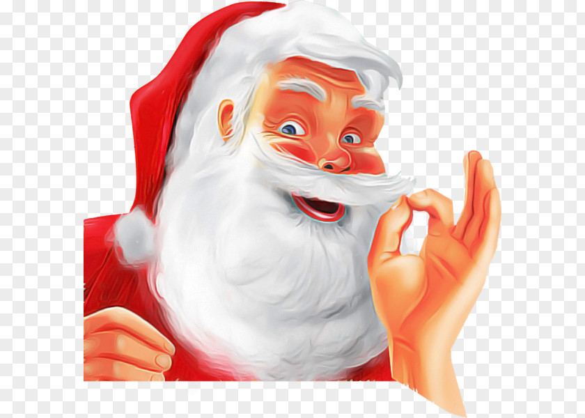 Thumb Gesture Santa Claus PNG