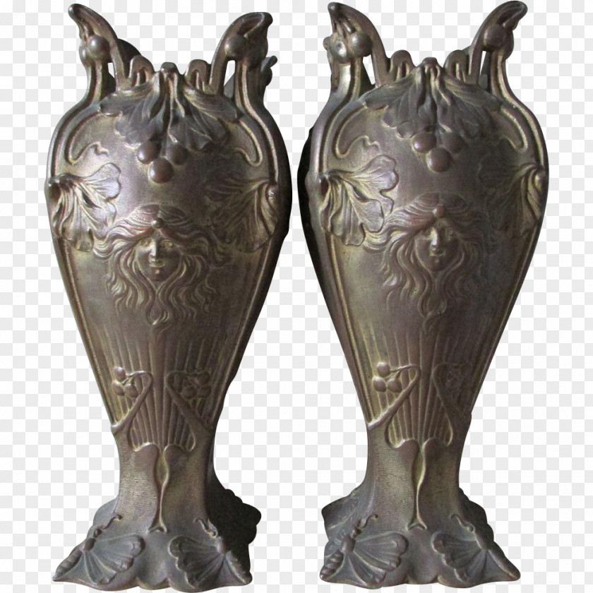 Bronze Sculpture Vase Classical PNG