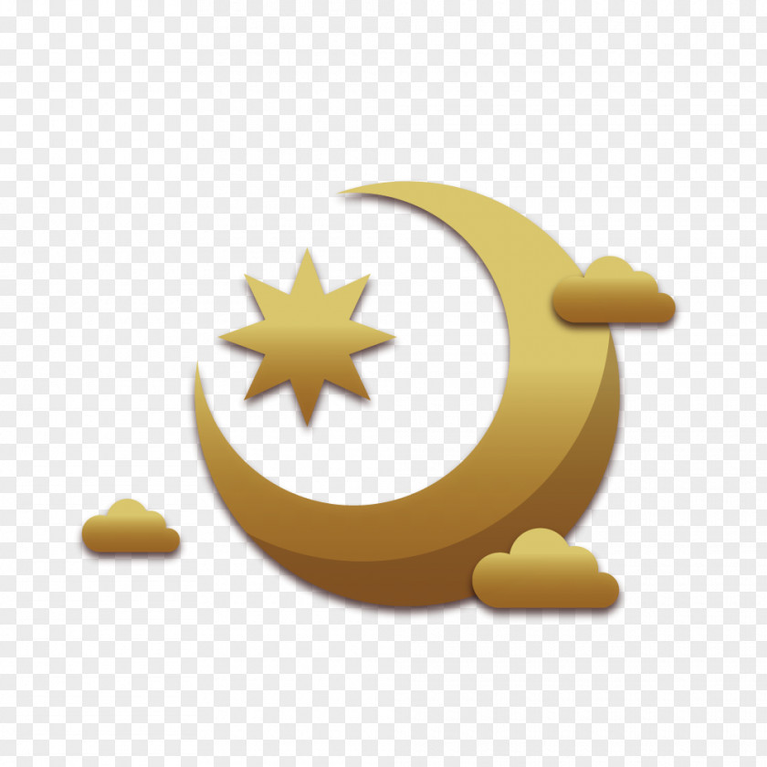 Eid Al Adha Golden Moon Al-Adha Al-Fitr PNG