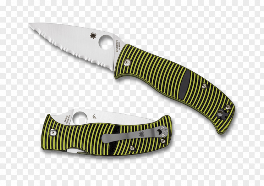 Knife Pocketknife Spyderco CPM S30V Steel Blade PNG