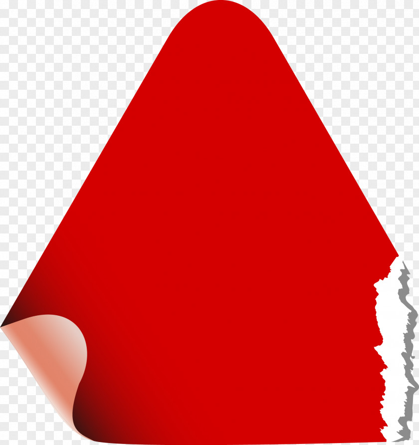 Red Tear Angle Chart Paper Origami PNG