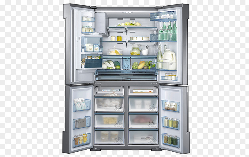 Refrigerator Samsung Chef RF34H9960S4 Refrigeration Door Home Appliance PNG