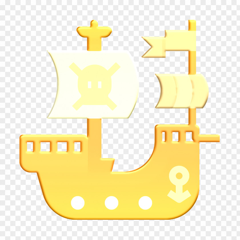 Game Elements Icon Pirate Flag Ship PNG