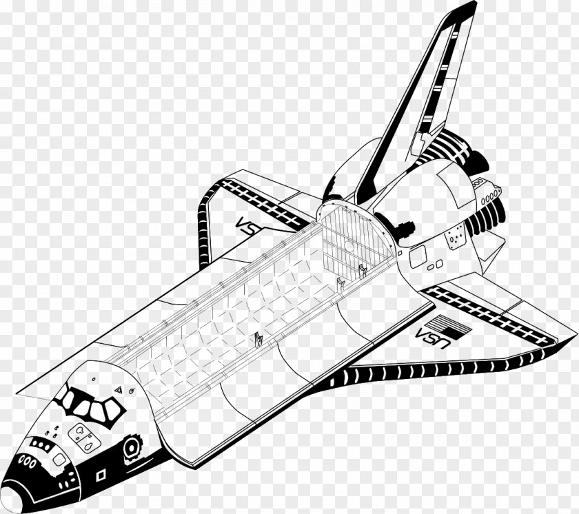 Nasa Space Shuttle Program International Station Drawing Spacecraft PNG