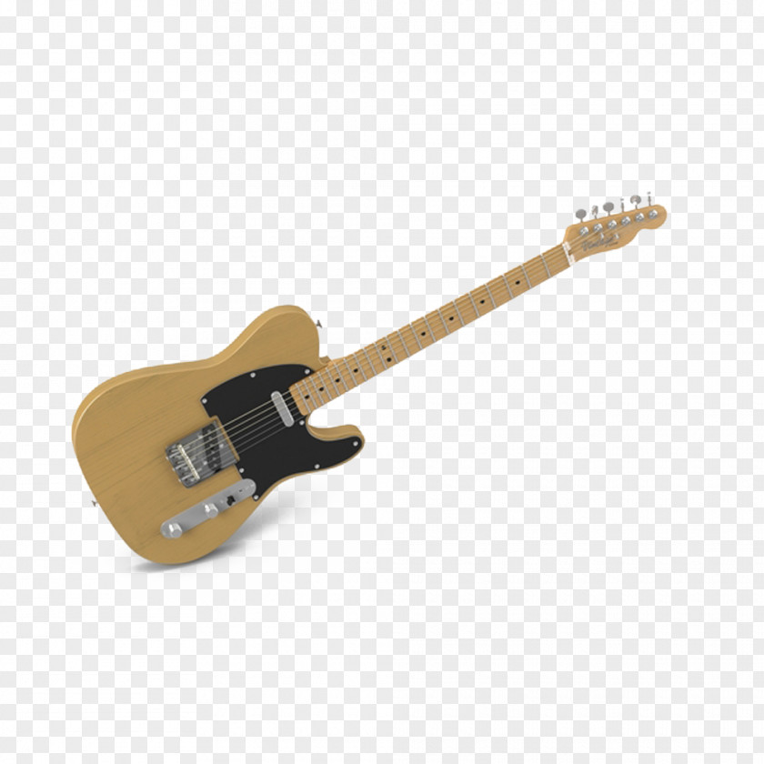 Vintage Electric Guitar Tilt Bass Musical Instrument PNG