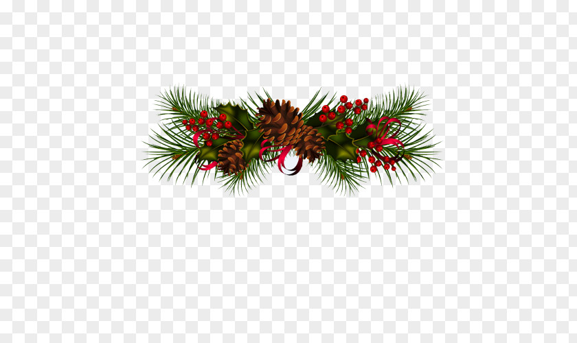 Creative Christmas Conifer Cone Clip Art PNG