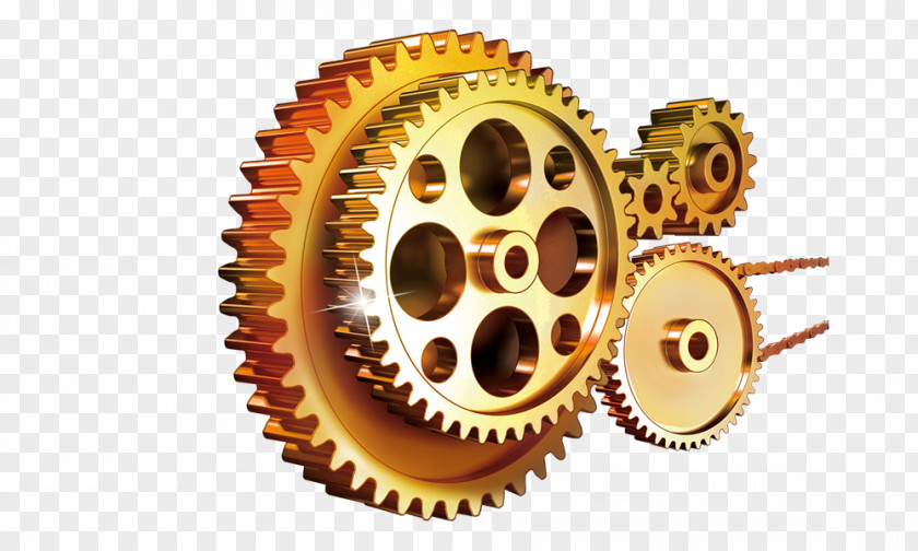 Golden,Gear Chain,company Culture Spiral Bevel Gear Template Manufacturing PNG