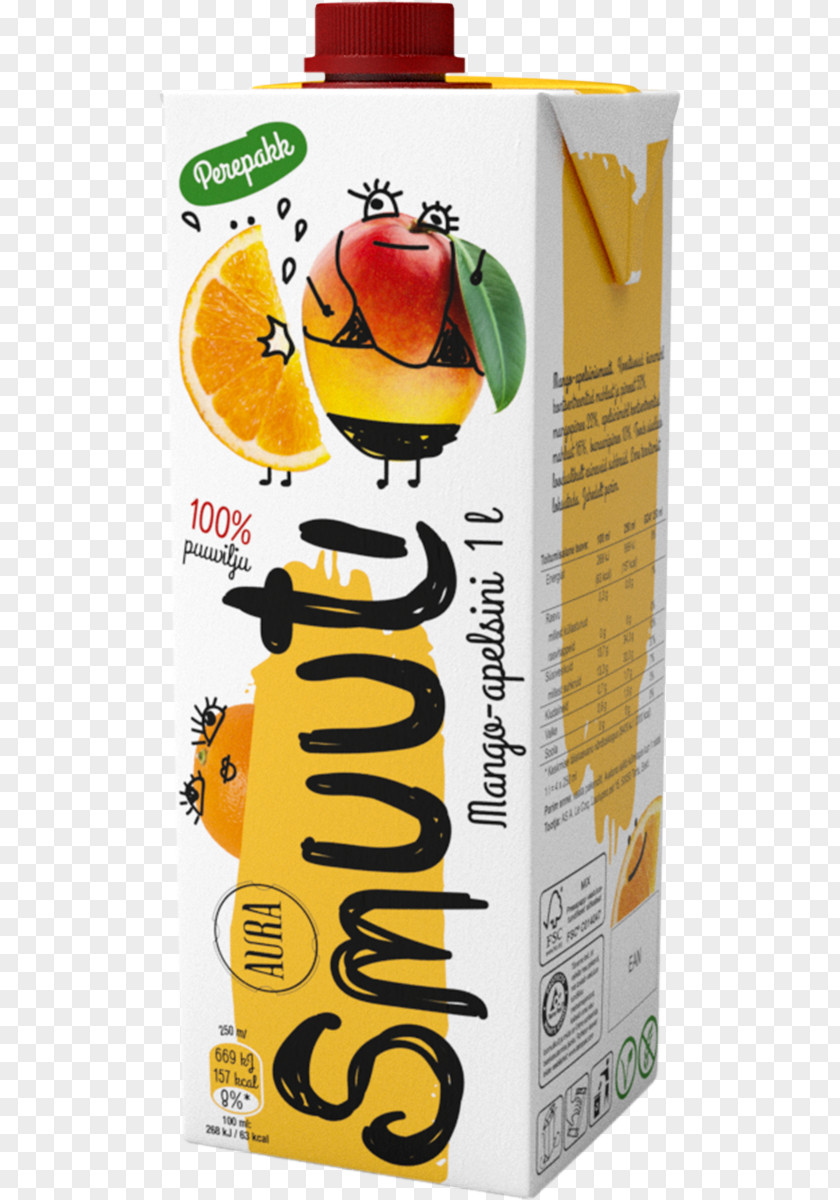 Mango Pulp Smoothie Orange Juice Drink PNG