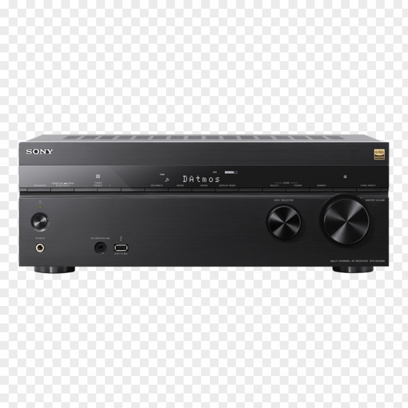 Sony AV Receiver Home Theater Systems Radio Dolby Atmos PNG