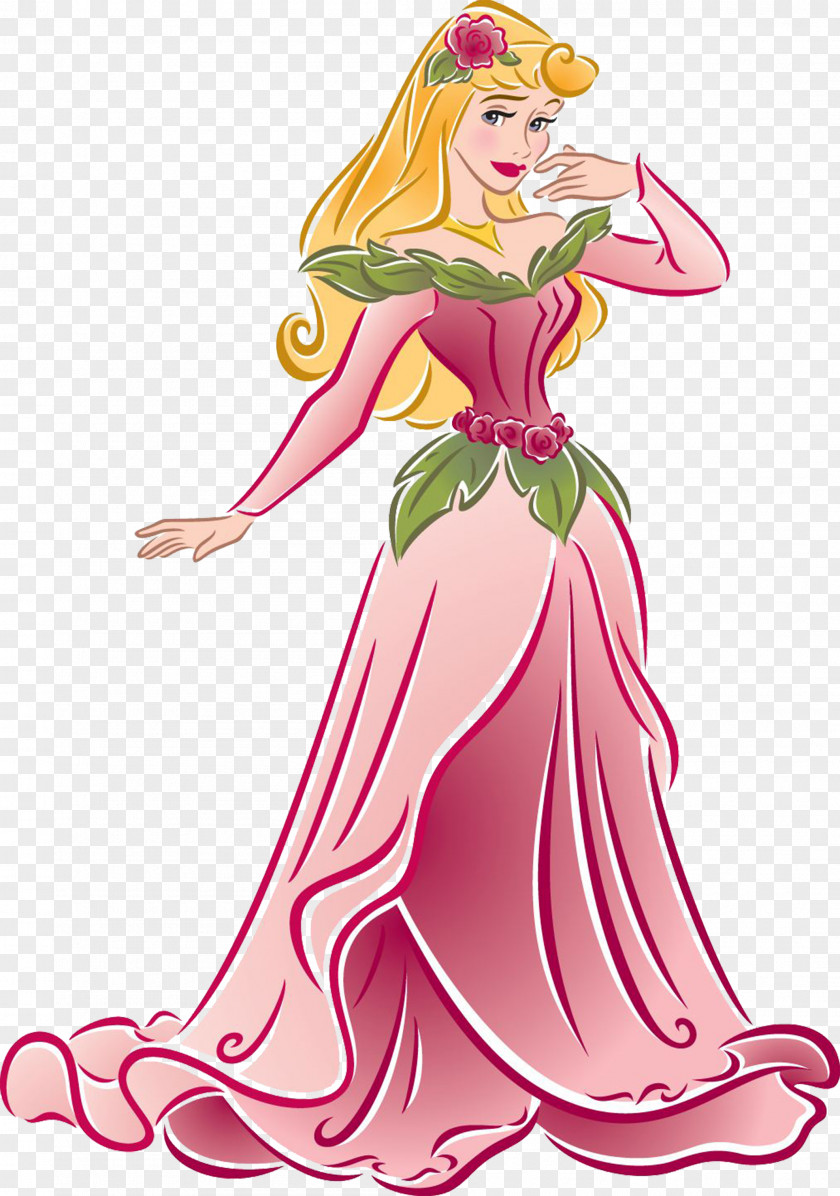 Cartoon Princess Aurora Ariel Rapunzel Fa Mulan Tiana PNG
