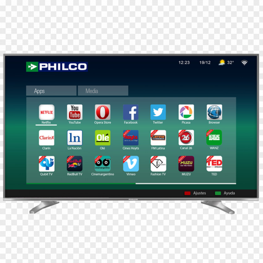 Cascos LED-backlit LCD Smart TV Television Set 1080p PNG