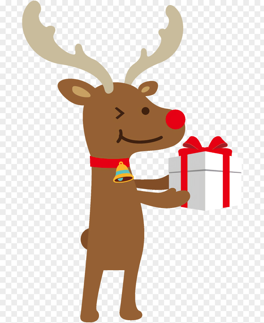 Elk Fawn Reindeer Christmas PNG