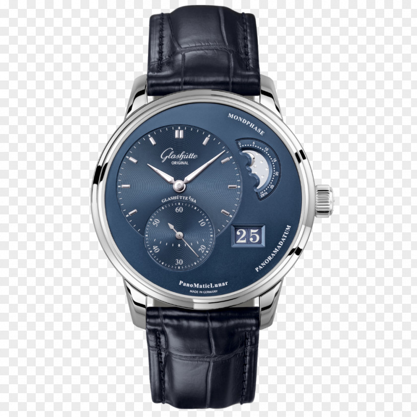 Mens Watch Glashütte Original Movement Clock PNG