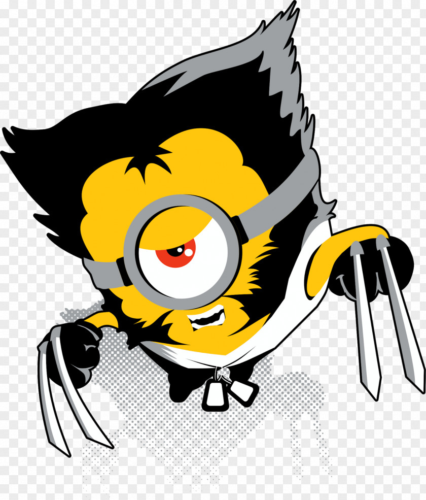 Minions Wolverine T-shirt Cyclops Drawing Tube Top PNG