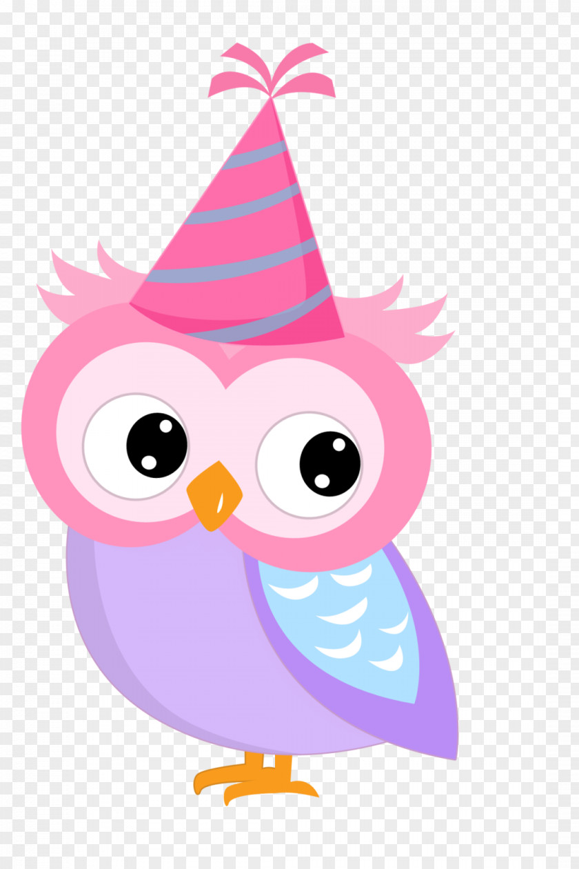 Owl Party Image Birthday Illustration PNG