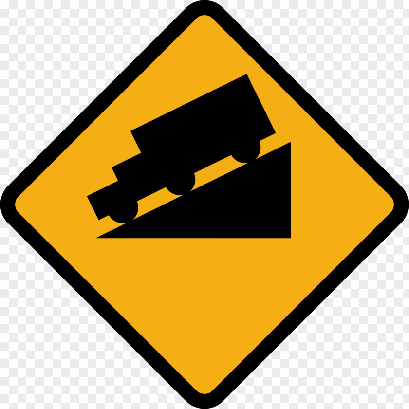 Road Sign Traffic Truck Car Warning PNG