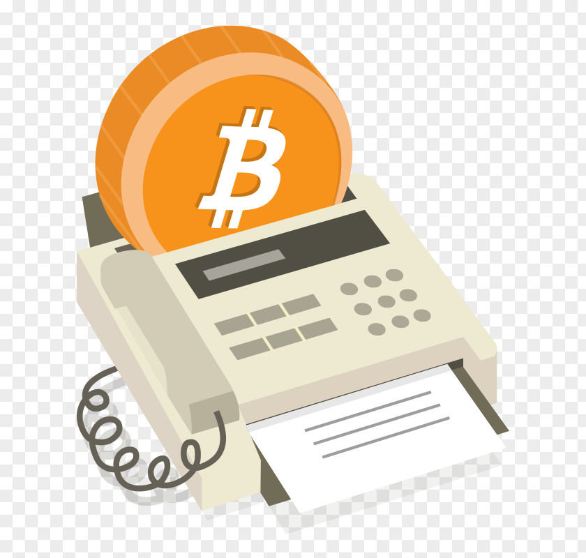 Bitcoin Internet Fax Blockchain PNG