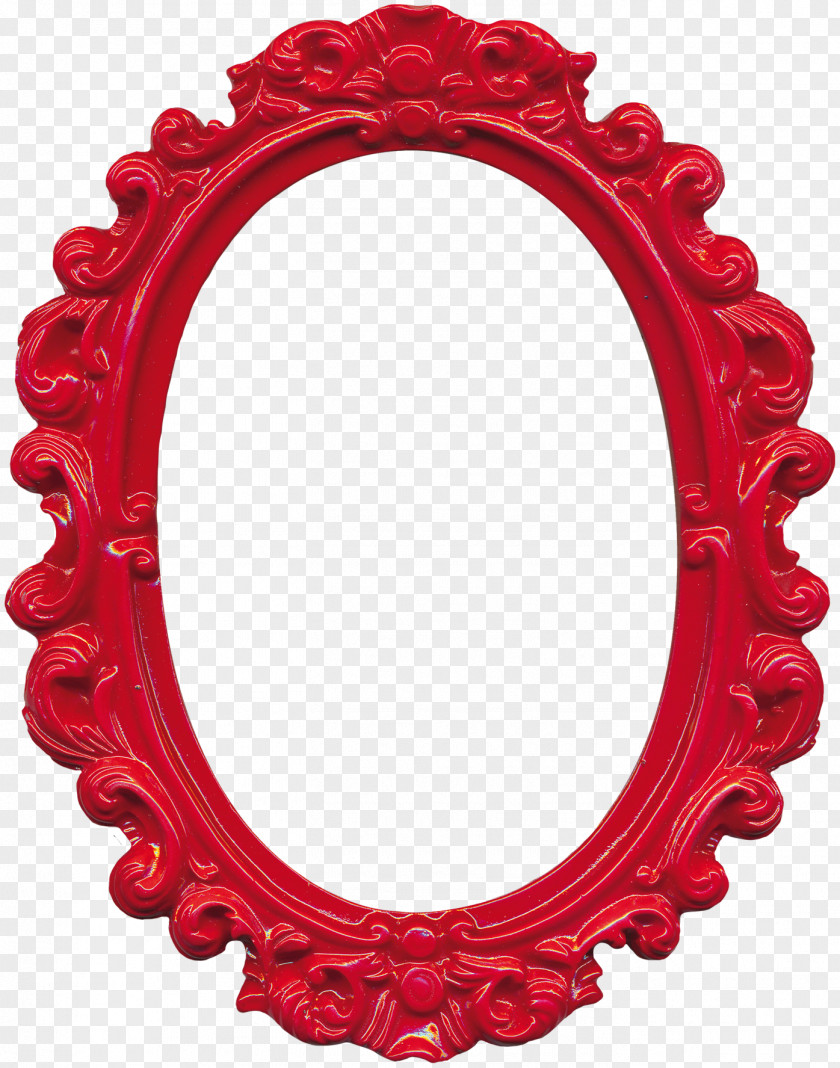 Exquisite Flower Frame Picture Oval Film Clip Art PNG