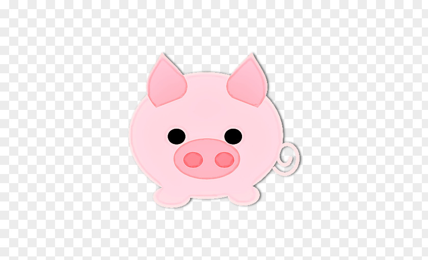 Sticker Livestock Pink Cartoon Nose Snout Suidae PNG