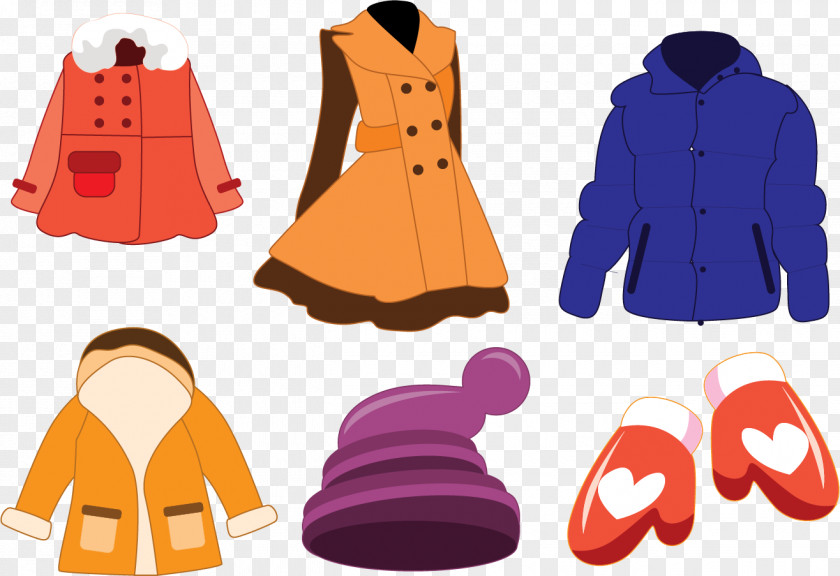 Vector Winter Coat Outerwear Clothing PNG