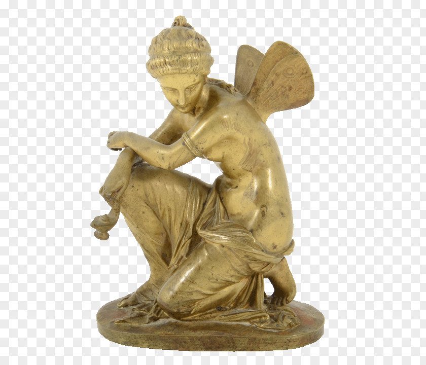 Bronze Sculpture Cupid And Psyche Classical Statue PNG