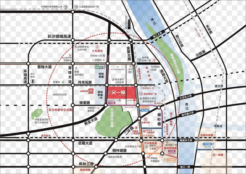 Changsha Planning Map Administrative College Plan PNG