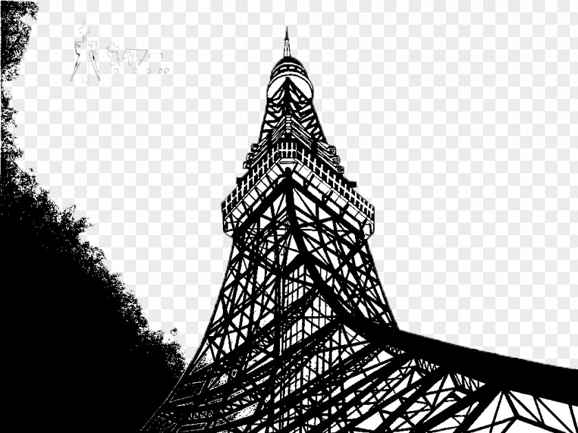 Japan Tokyo Tower Silhouette Skytree Eiffel PNG