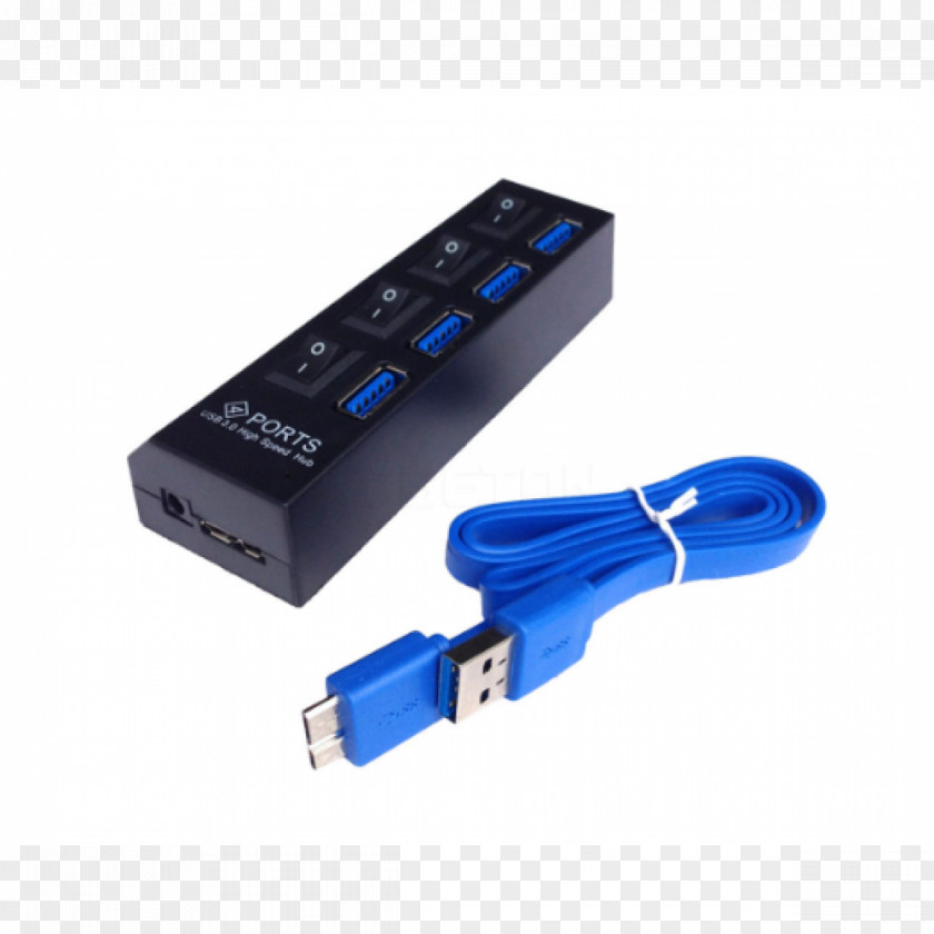 Laptop AC Adapter Ethernet Hub USB 3.0 PNG