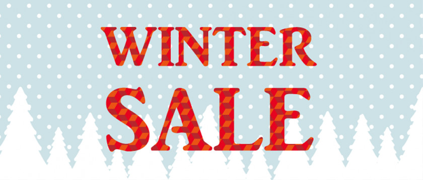 Logo Red Winter Sale Bargain Promotion PNG