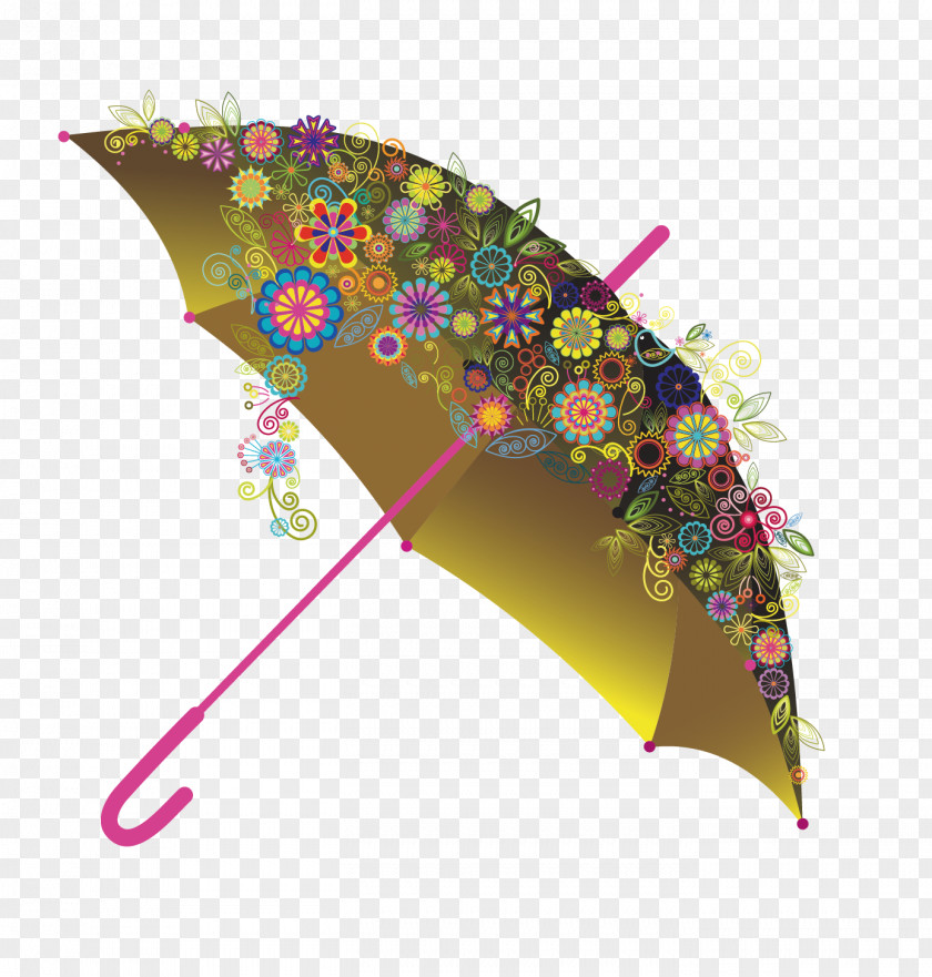 Vector Princess Umbrella Flower Icon PNG