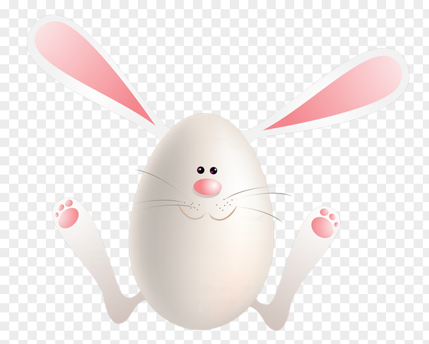 Cute Easter Bunny Egg Picture Rabbit Nose Whiskers PNG