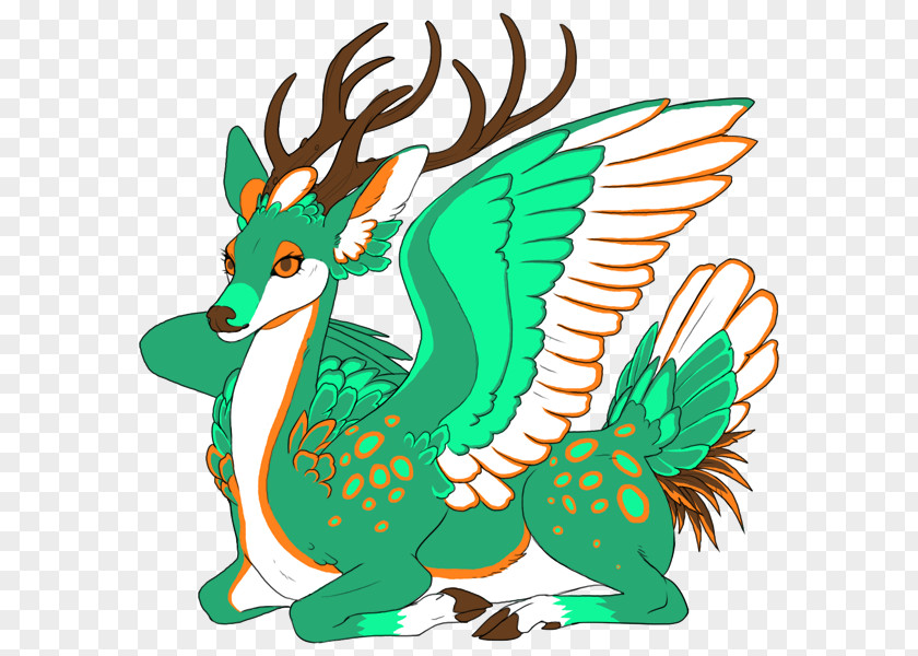 Deer Peryton Color Clip Art PNG