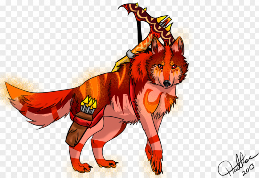 Fire And Ice Fantasy Love Red Fox Dragon Cartoon Tail PNG